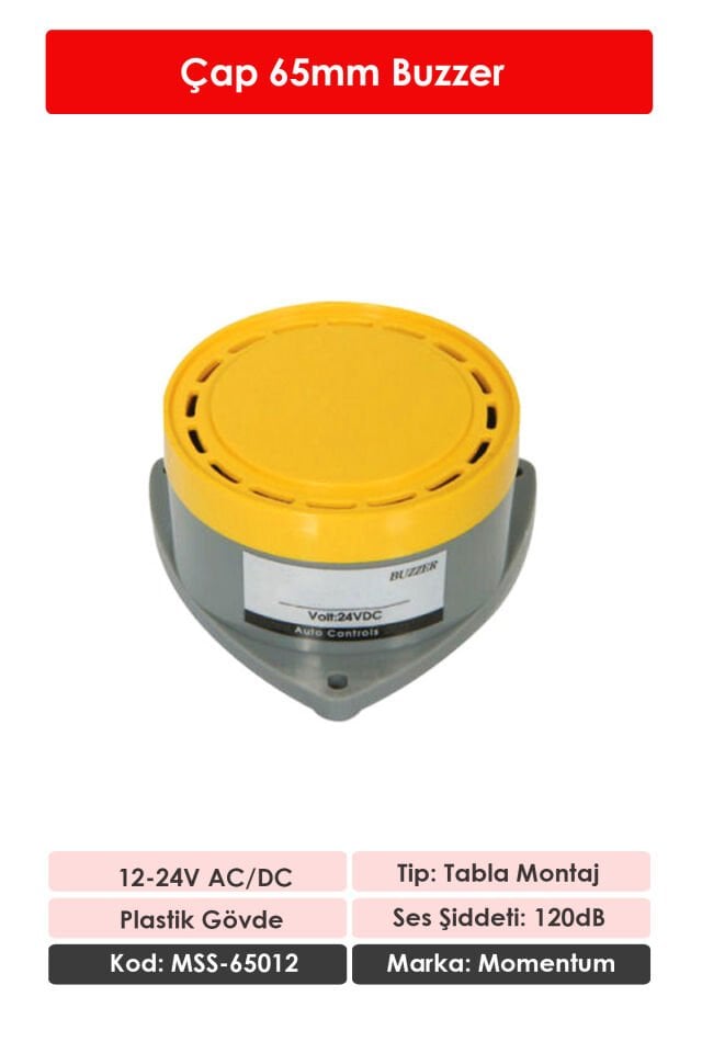 Momentum D65 Buzzer 12VAC/DC MSS-65012