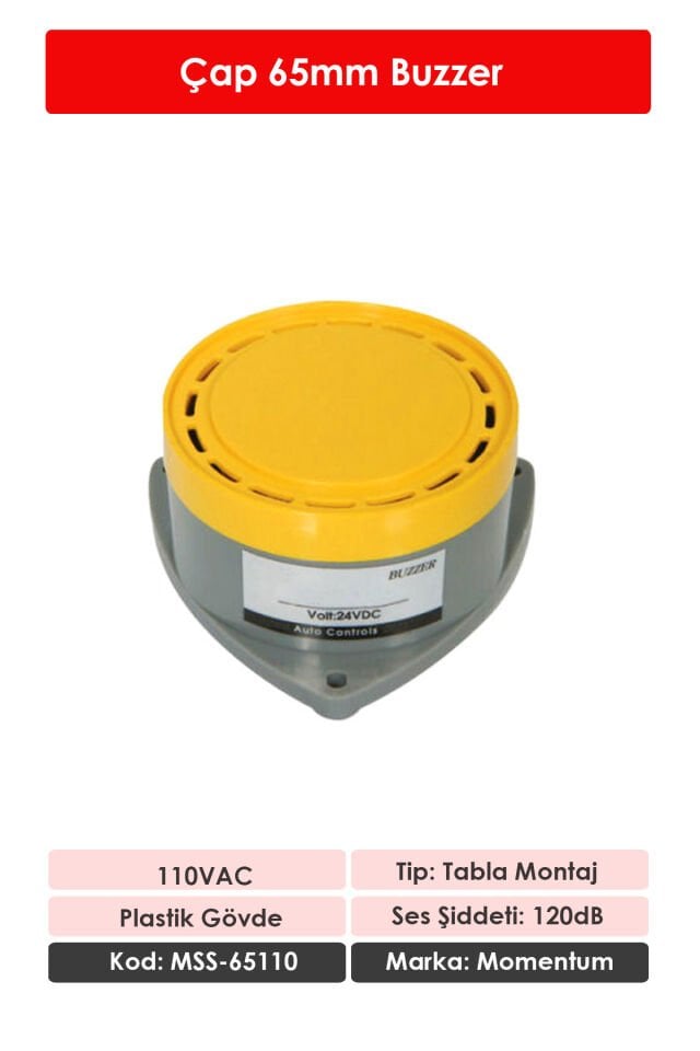 Momentum D65 Buzzer 110VAC MSS-65110