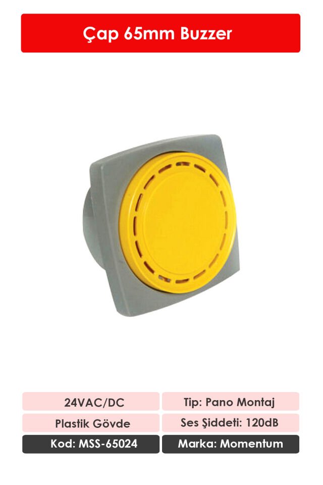 Momentum D65 Buzzer 24VAC/DC MSS-66024