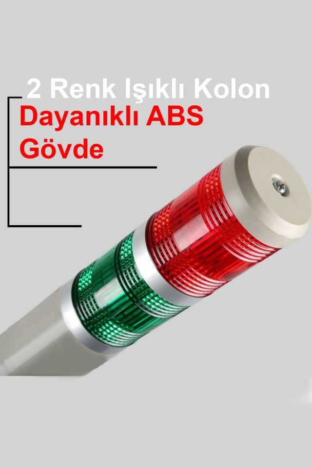 Momentum D50 Işıklı Kolon 24VDC Sabit Kırmızı Yeşil MST-51072