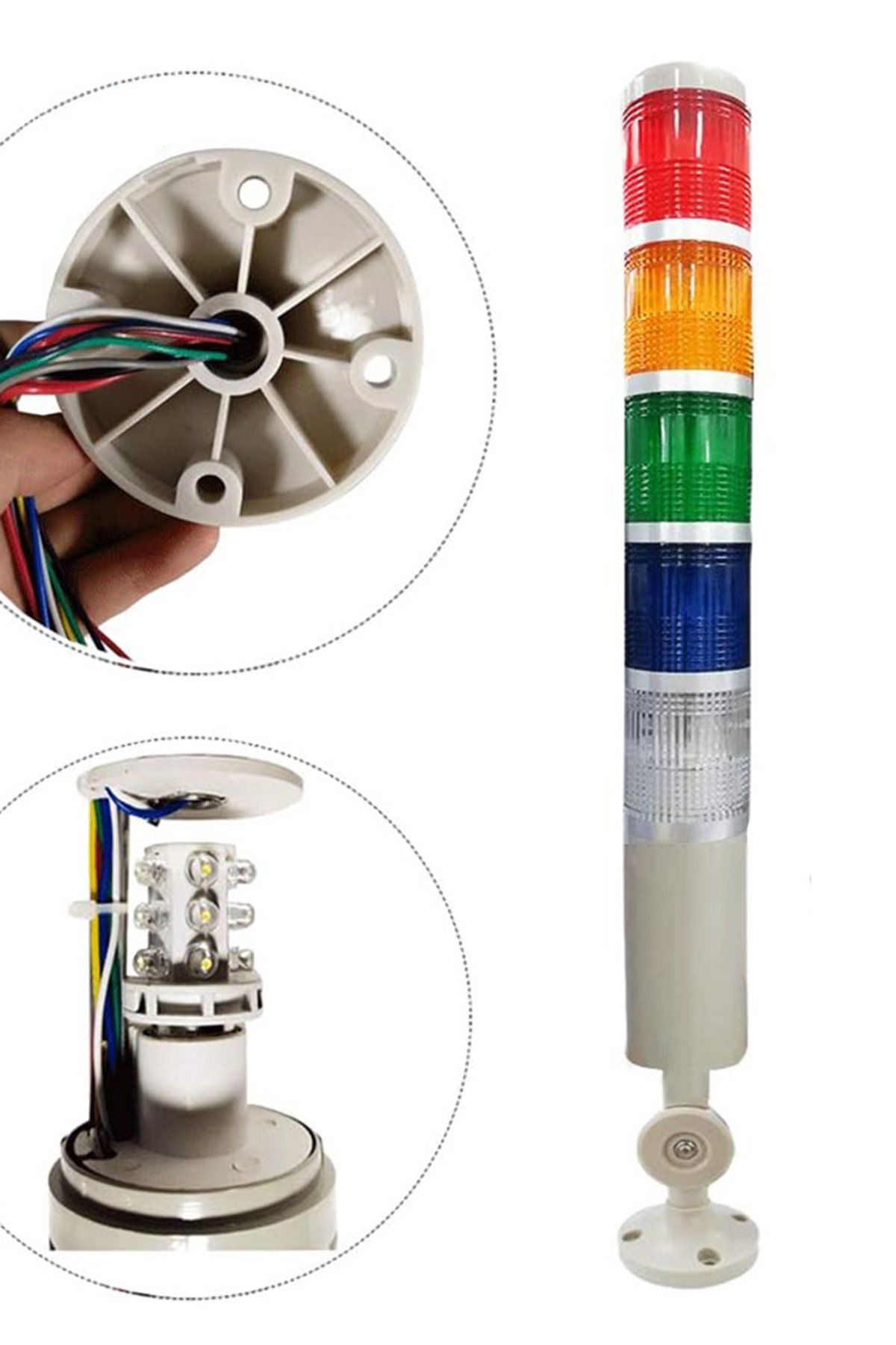 Momentum D50 Işıklı Kolon 24VDC Sabit Kırmızı Yeşil Sarı Mavi Beyaz MST-51075