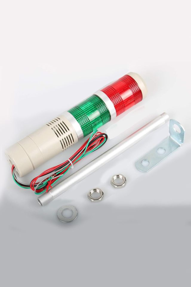 Momentum D50 Işıklı Kolon 230VAC Sabit Buzzer Kırmızı Yeşil MST-51152