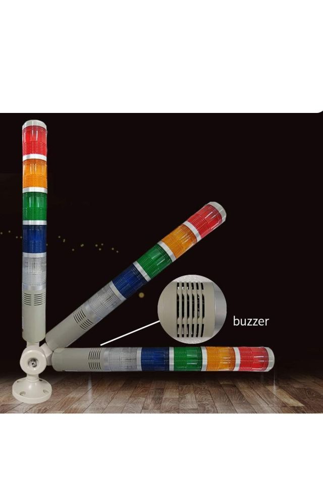 Momentum D50 Işıklı Kolon 230VAC Led Sabit Buzzer Kırmızı Yeşil Sarı Mavi Beyaz MST-53155