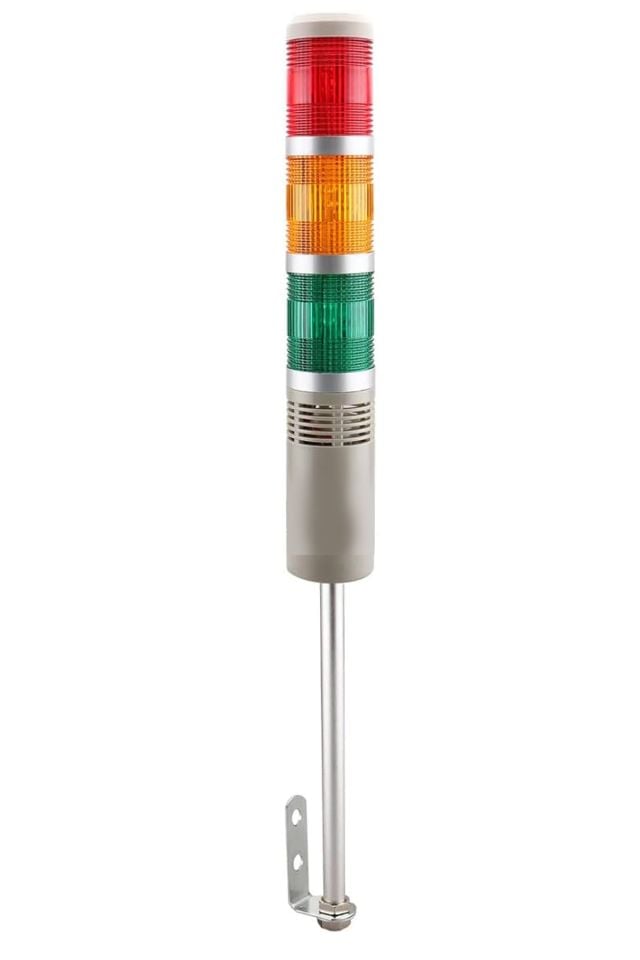 Momentum D50 Işıklı Kolon 24VDC Led Sabit Buzzer Kırmızı Yeşil Sarı MST-53173
