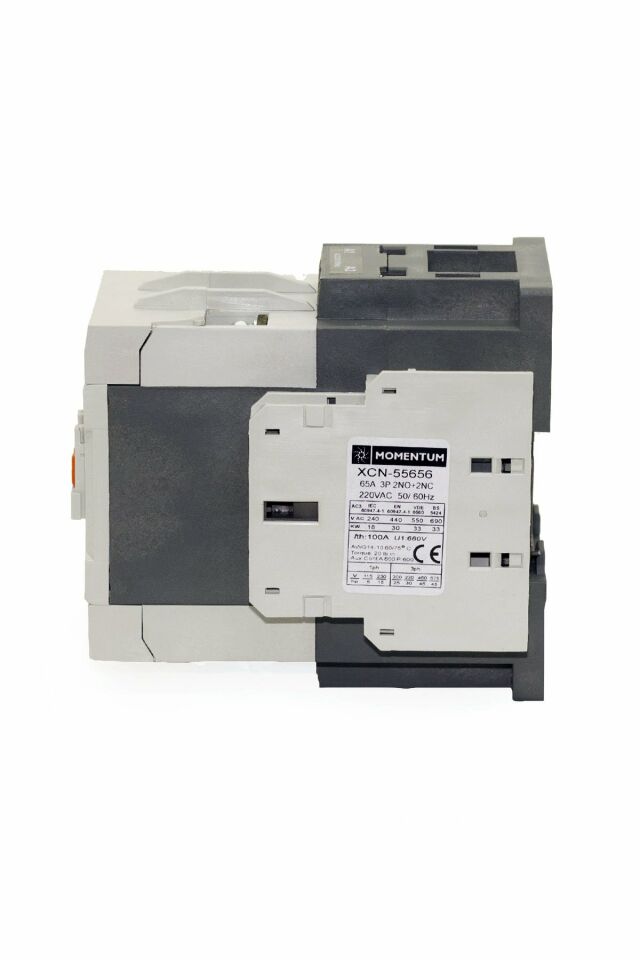 Momentum Kontaktör 3 Kutup/Bobin 230VAC Ie:65A 2NO+2NC XCN-55656