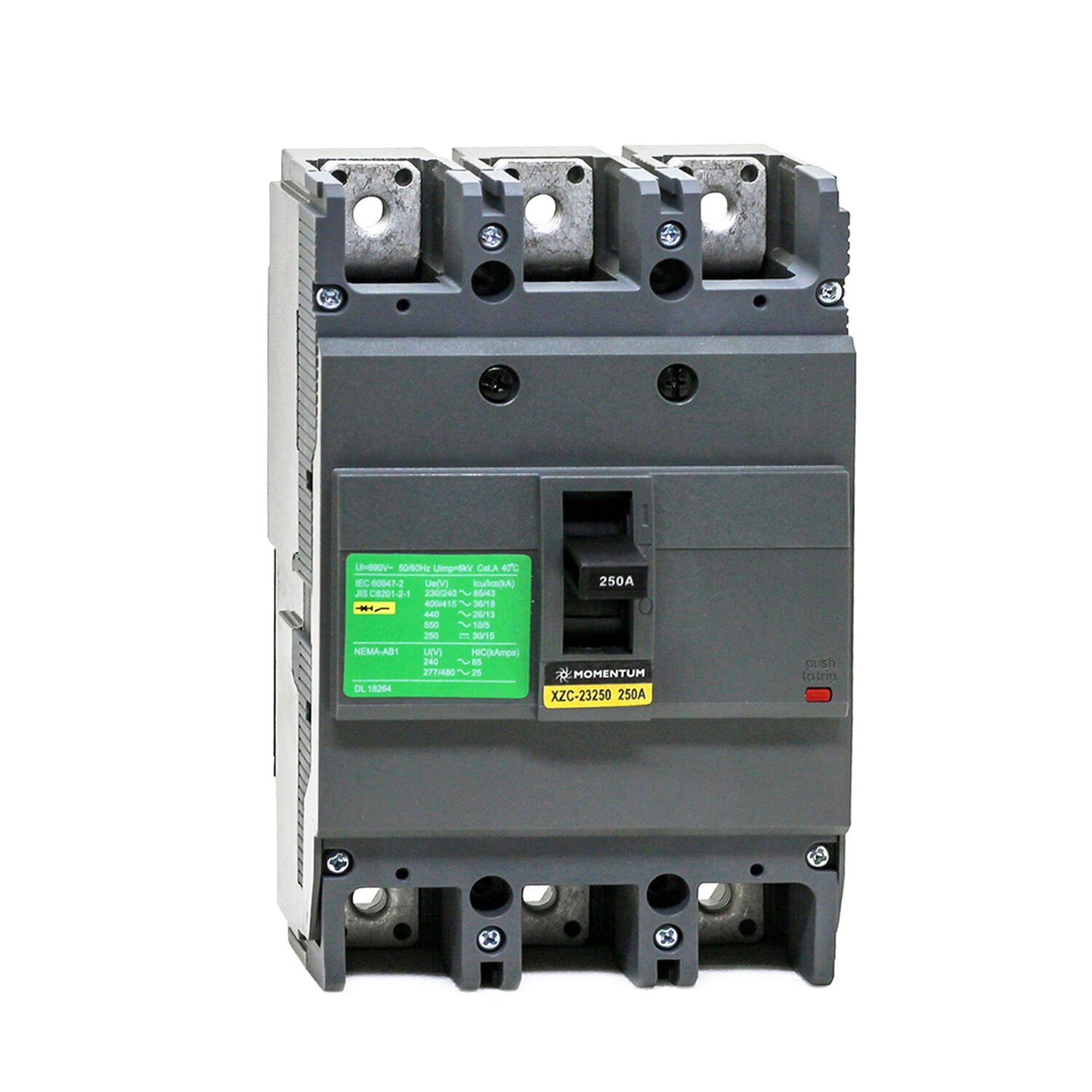 Momentum Termik Manyetik Kompakt Şalter 20KA 3X80A XZC-13080