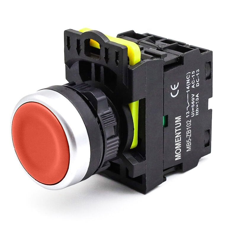 Momentum D22 Buton Yaylı Kırmızı NC MB5-EA420