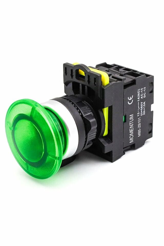 Momentum D22 Buton Mantar Yaylı Yeşil NO MB5-EC310