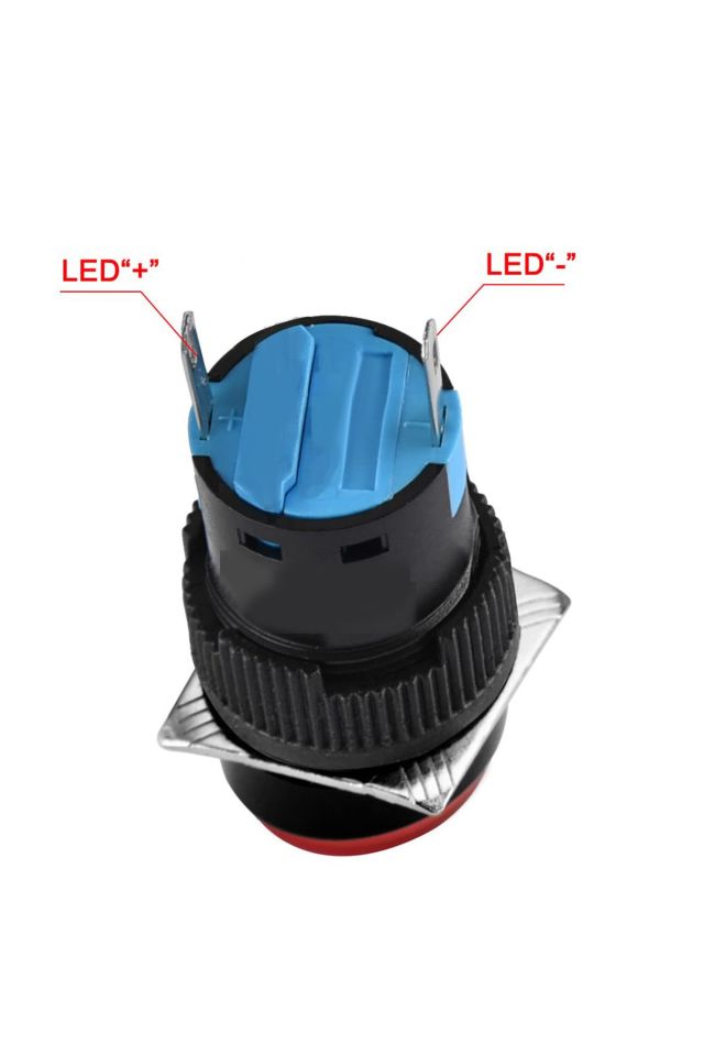 Momentum D16 Sinyal Led 24V Yuvarlak Mavi MBT-17160