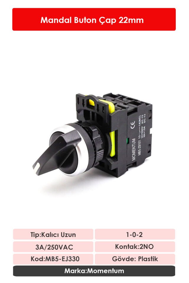 Momentum D22 Buton Mandal Uzun 1-0-2 2NO MB5-EJ330