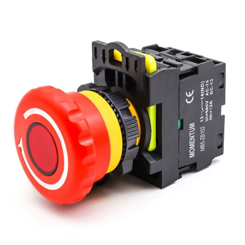 Momentum D22 Buton ACil Stop D40 Kafa Tip 2 Led NC MB5-ES562