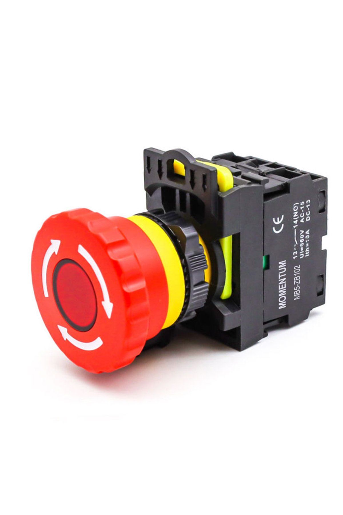Momentum D22 Buton ACil Stop D40 Kafa Tip 2 Led NC MB5-ES562