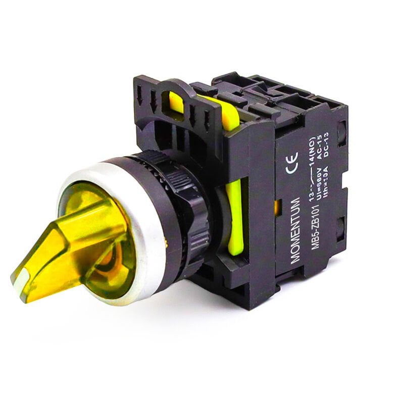 Momentum D22 Buton Mandal Led Sarı 1-0-2 2NO MB5-ET751