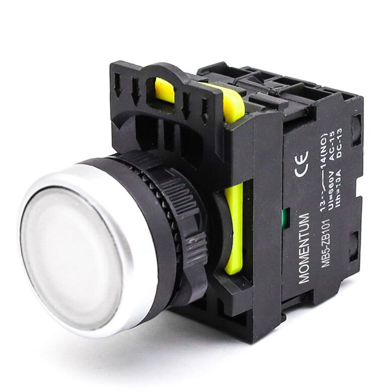Momentum D22 Buton Led 230V AC Beyaz NO MB5-EW711