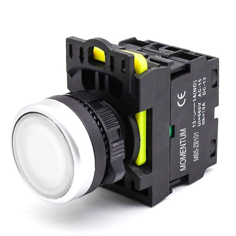 Momentum D22 Buton Led 230V AC Beyaz NO MB5-EW711