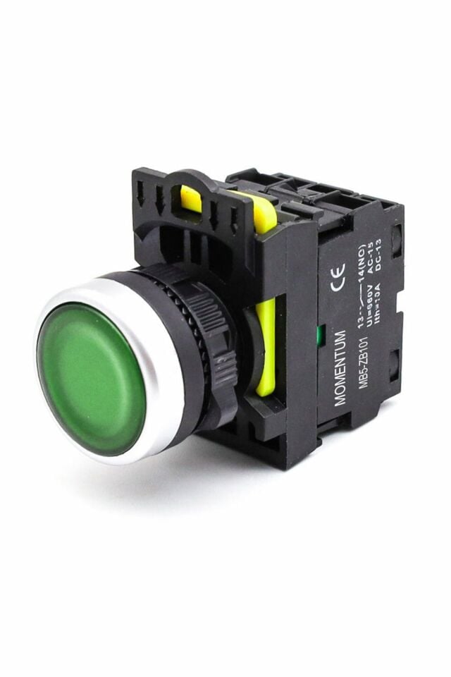 Momentum D22 Buton Led 230V AC Yeşil NO MB5-EW731