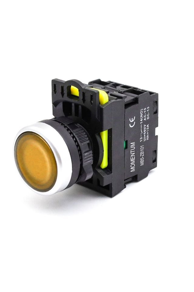 Momentum D22 Buton Led 230V AC Sarı NO MB5-EW751