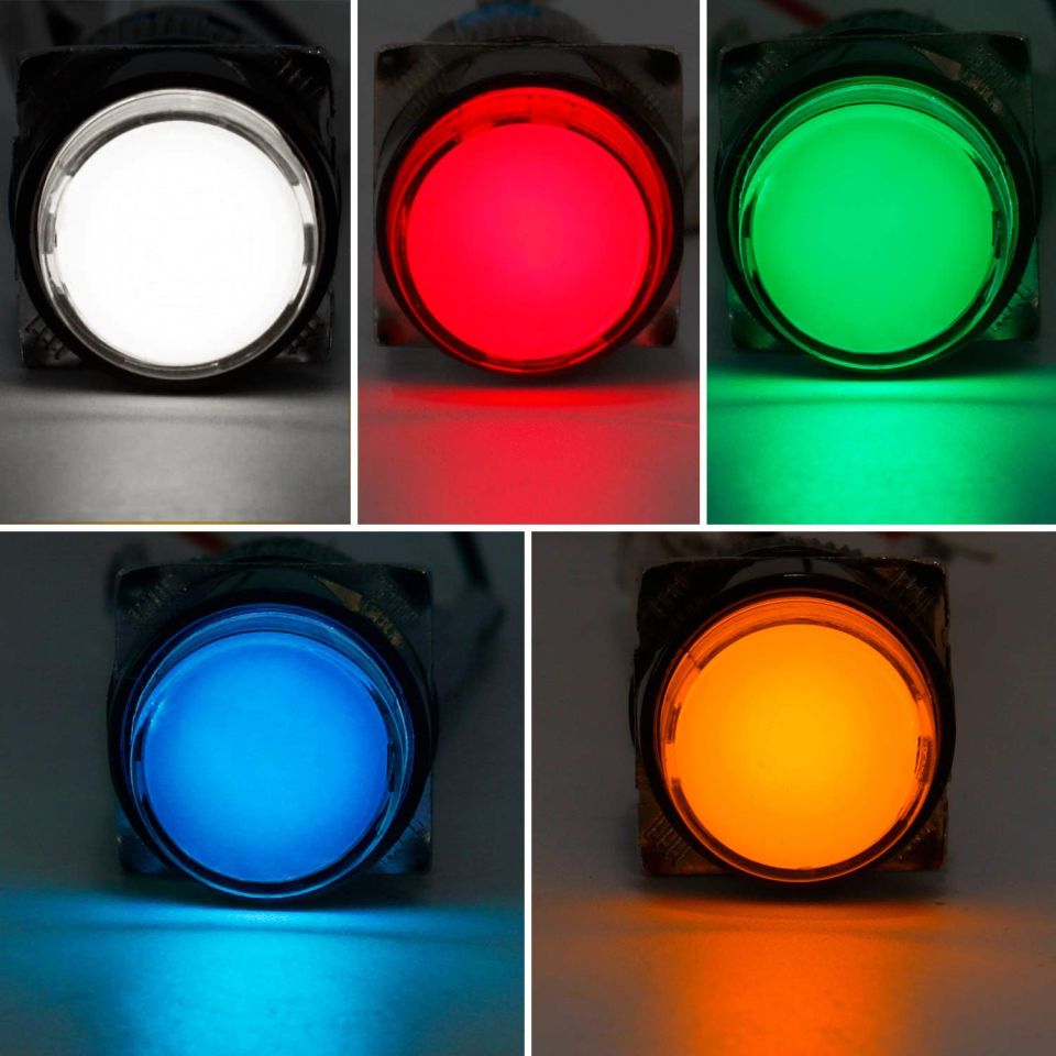 Momentum D16 Işıklı Buton 24V Kalıcı 2CO Yuvarlak Yeşil MBT-37132