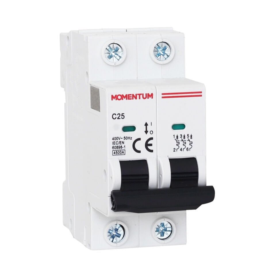 Momentum Otomatik Sigorta 4.5KA C 2X25A XBC-34225