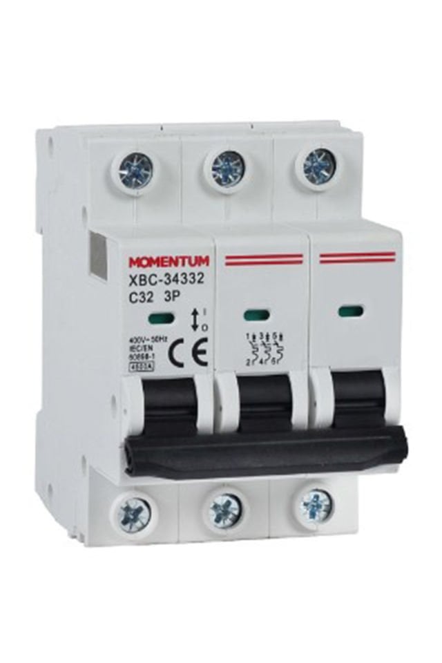 Momentum Otomatik Sigorta 4.5KA C 3X32A XBC-34332