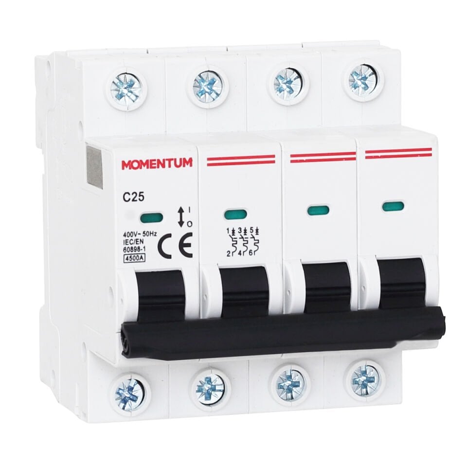 Momentum Otomatik Sigorta 4.5KA C 4X20A XBC-34420