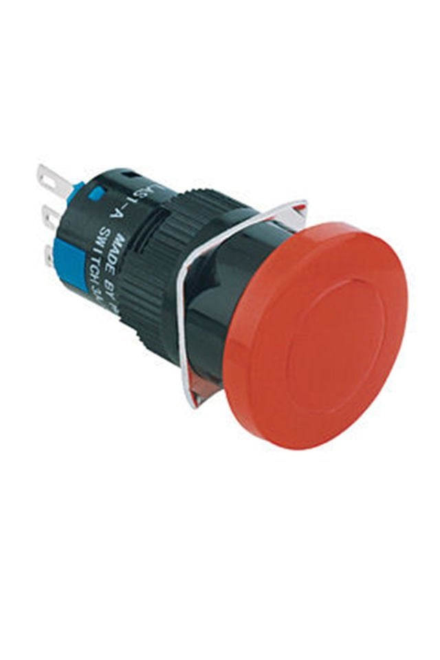 Momentum D16 Buton Mantar Yuvarlak Yaylı 2CO Kırmızı MBT-77142