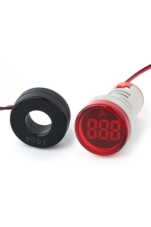 Momentum D22 Sinyal Led Ampermetre 0-100A Kırmızı MB3-EV646