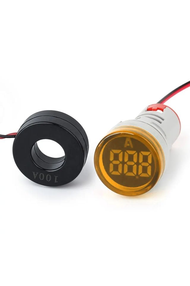 Momentum D22 Sinyal Led Ampermetre 0-100A Sarı MB3-EV656