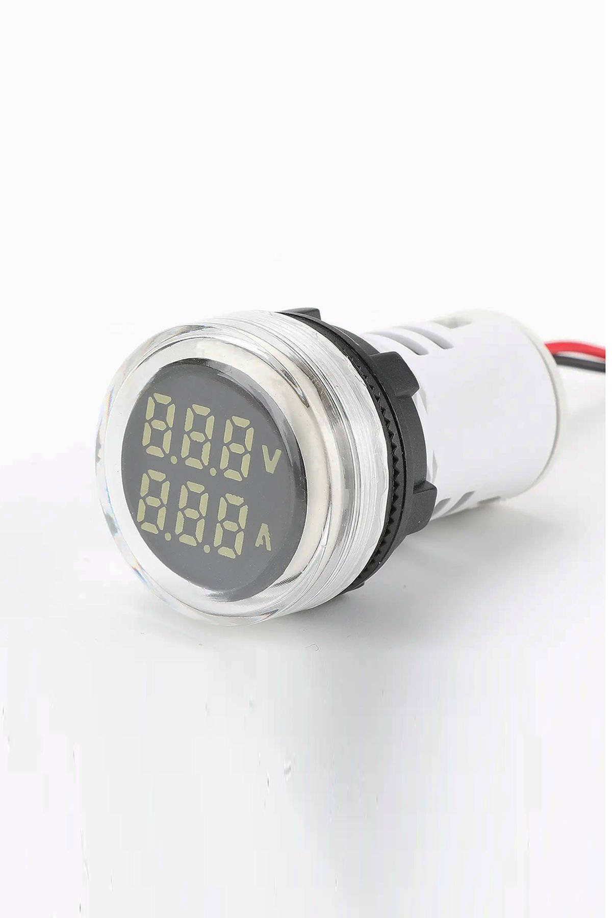 Momentum D22 Sinyal Led Voltmetre Ampermetre 12-500V / 0-100A  Beyaz MB3-EV716