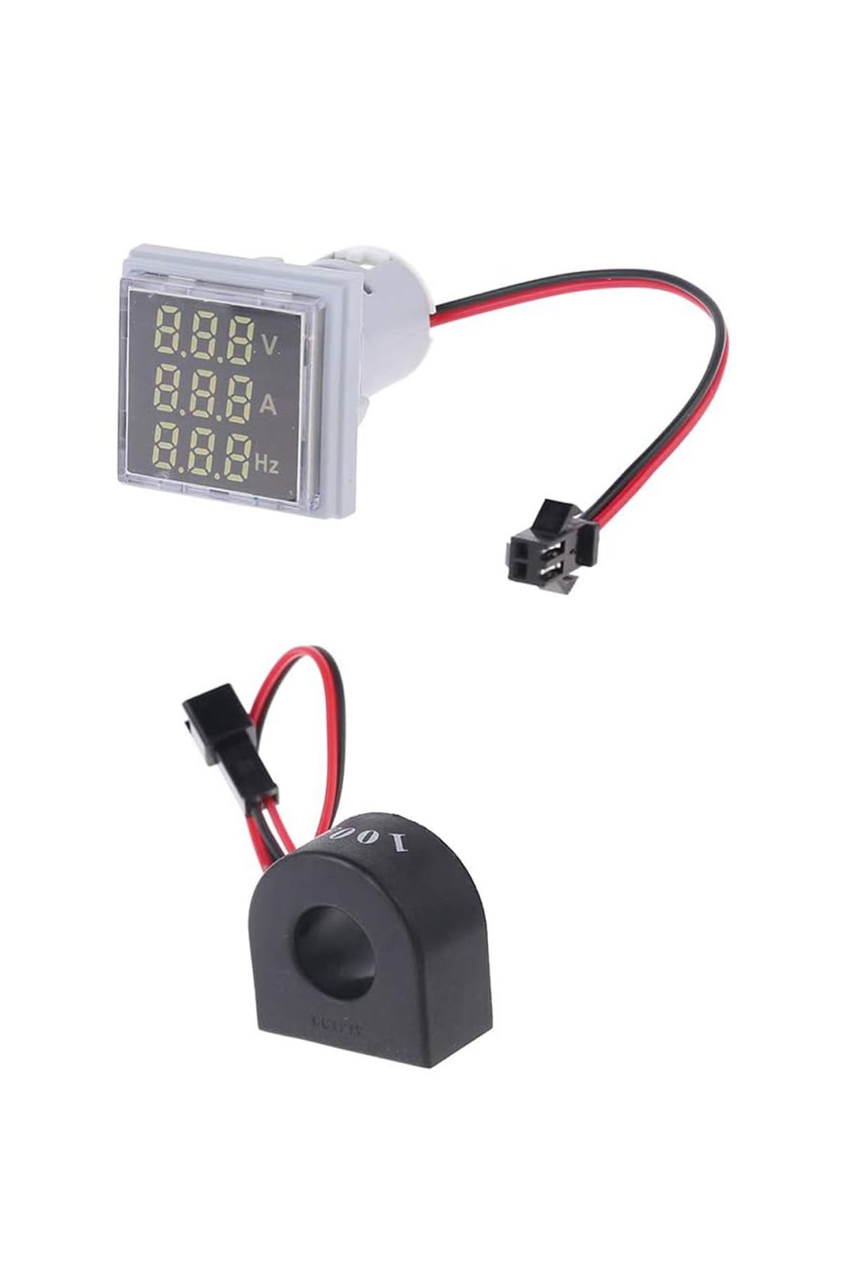 Momentum D22 Sinyal Led Volt/Amper/Frekans Metre 12-500V / 0-100A  /0-99Hz Beyaz MB3-EV816