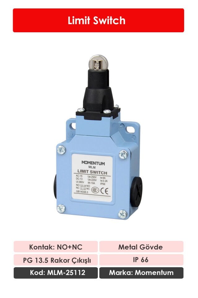 Momentum Limit Switch Metal Gövde NO+NC MLM-25112