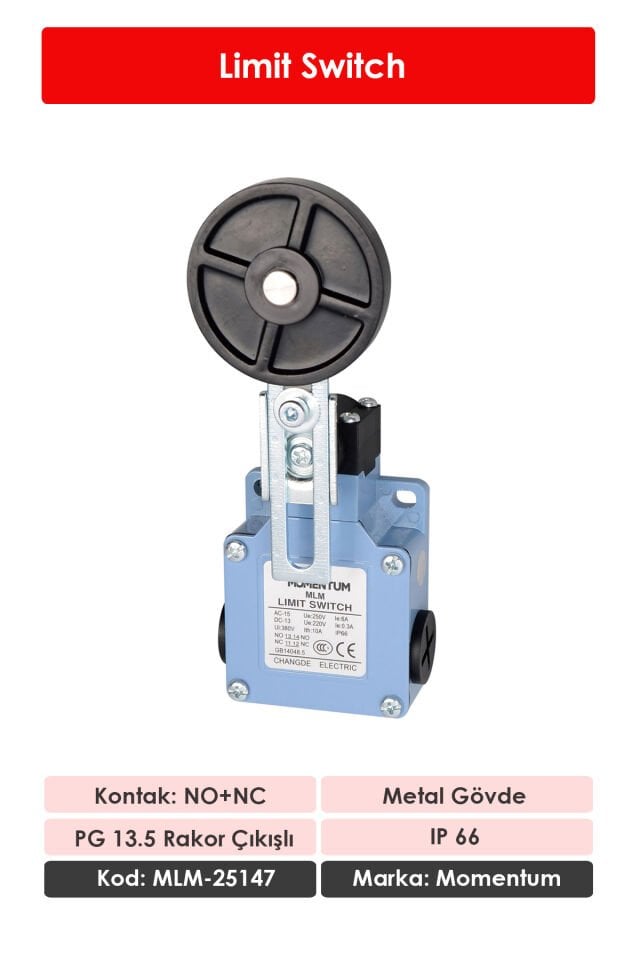 Momentum Limit Switch Metal Gövde NO+NC MLM-25147