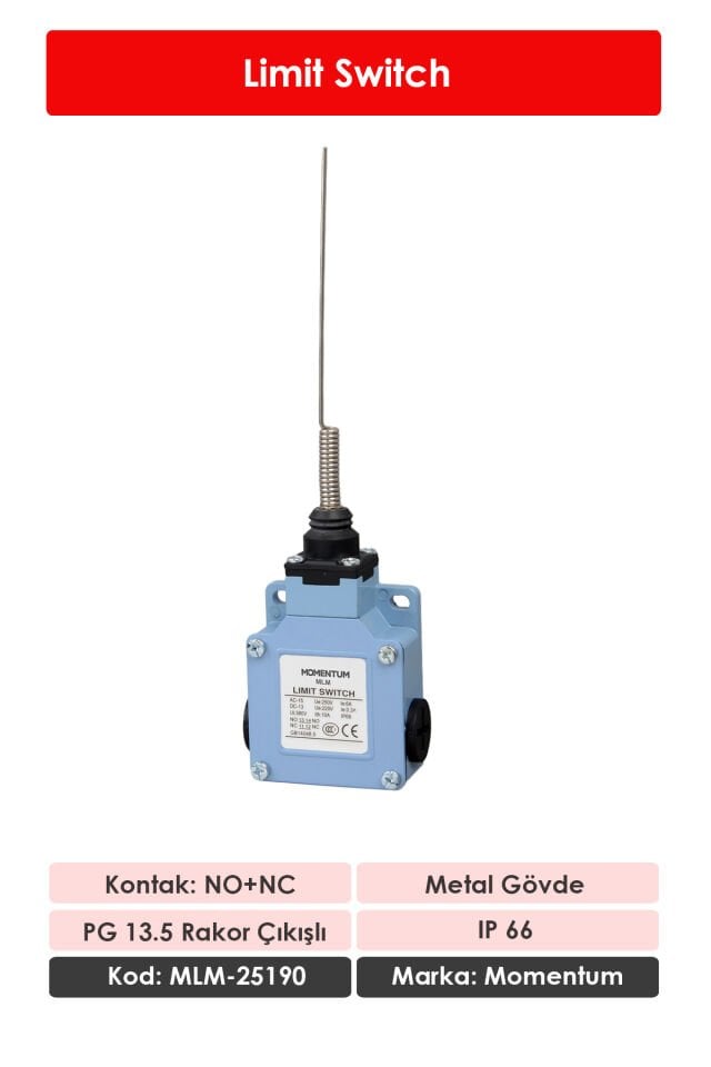 Momentum Limit Switch Metal Gövde NO+NC MLM-25190
