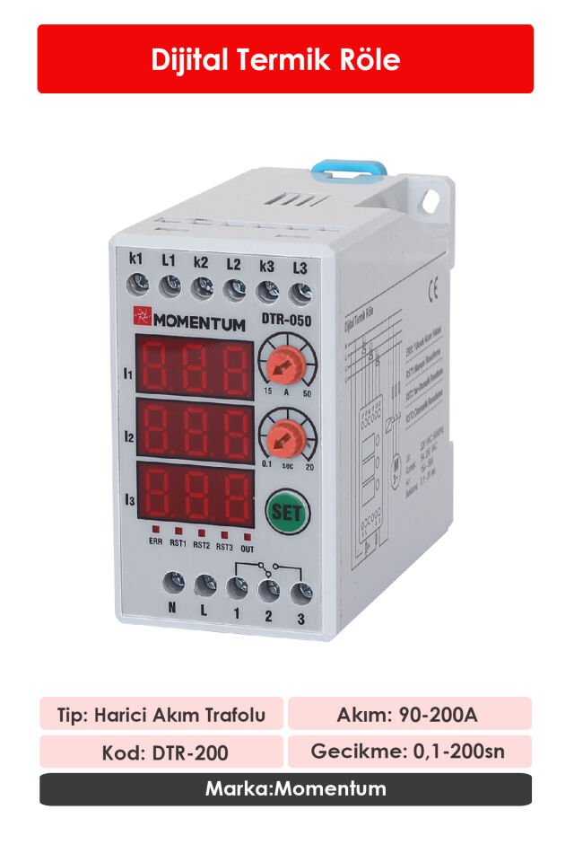 Momentum Dijital Termik 90-200A 200Sn DTR-200